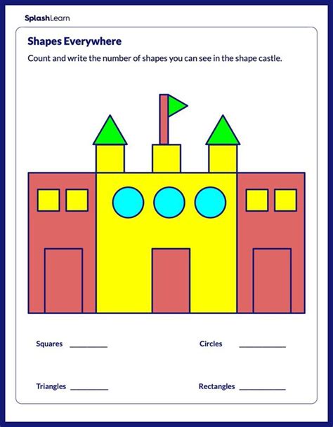 Count The Shapes Math Worksheets Splashlearn