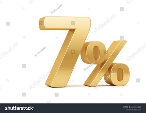 274 Seven Percent Golden Percentage 3d Images, Stock Photos & Vectors ...