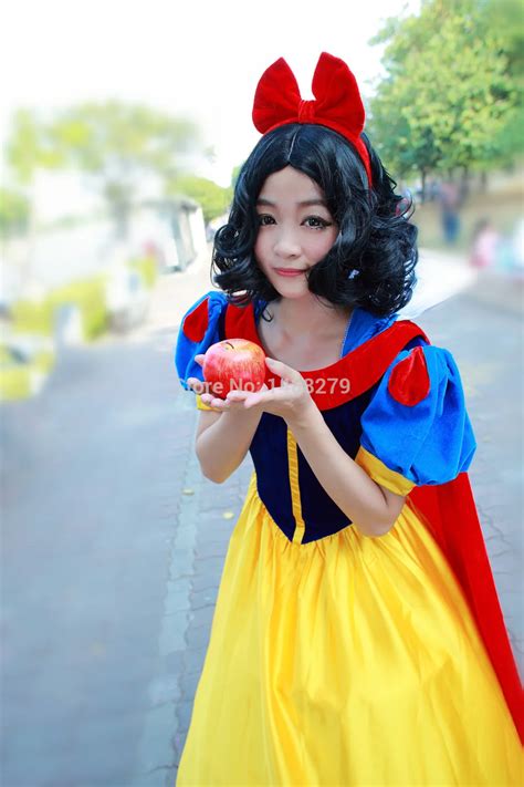 Fairy Tale Snow White Princess Dress Cosplay Fancy Dress Pannier Halloween Costumes For Women