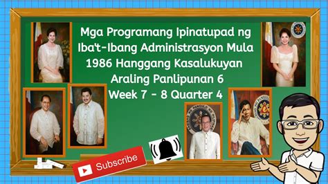 Mga Programang Ipinatupad Ng Ibat Ibang Administrasyon Noong Ikatlong