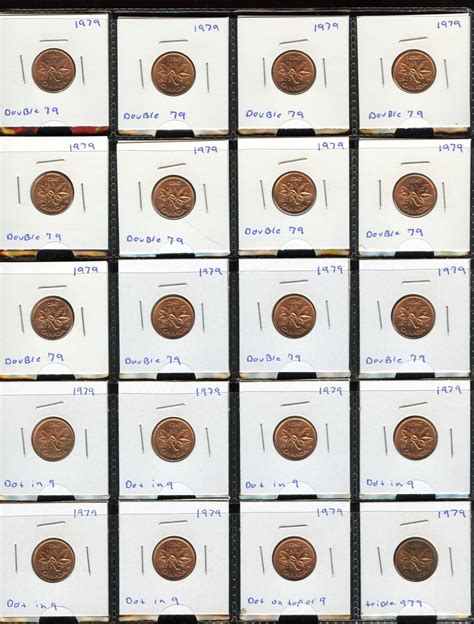 One Cents - Lot of 120 Minor Varieties