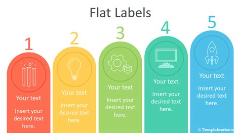 Flat Label Infographics for PowerPoint and Google Slides