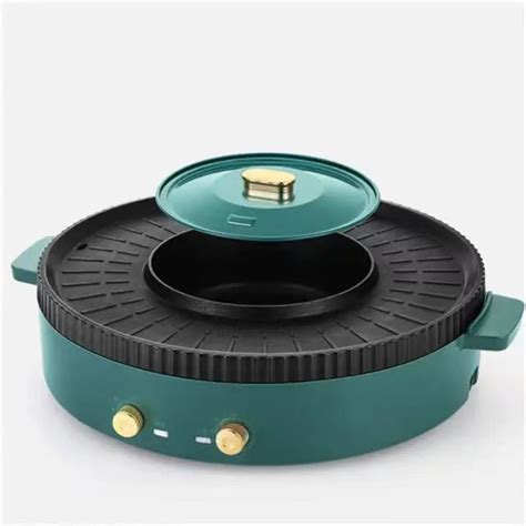 Electric Grill Indoor Hot Pot Multi Functional Non Stick Outdoor Korean Smokeless BBQ Electric