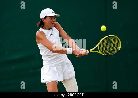 Ena Koike In Action Against Alina Korneeva In Their Girl S Singles