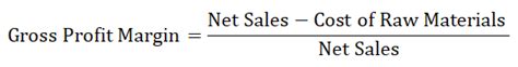 Gross Profit Margin Formula Percentage Calculator Excel Template