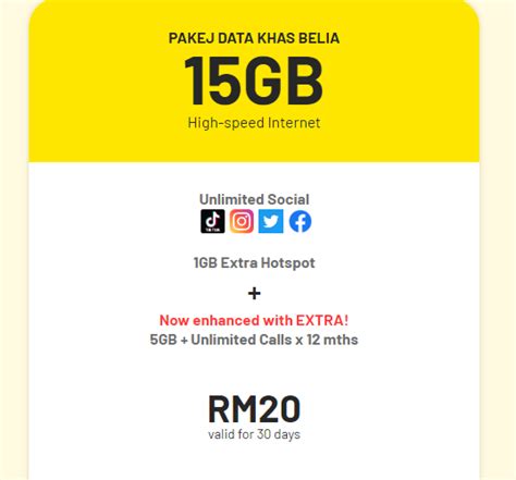 Digi Perkenal Pakej Prabayar NEXT20 15GB Data Dengan Harga RM20