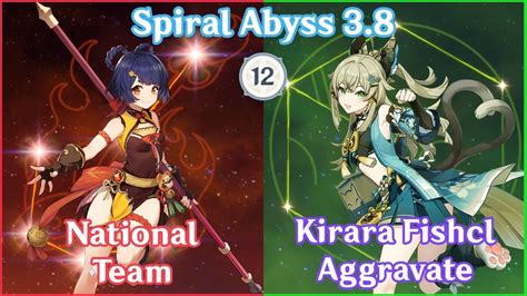 NEW Spiral Abyss 3 8 National Team X Kirara Fischl Aggravate Full