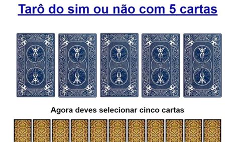 Sites para Jogar Tarot do Sim ou Não Online Faça Sua Pergunta