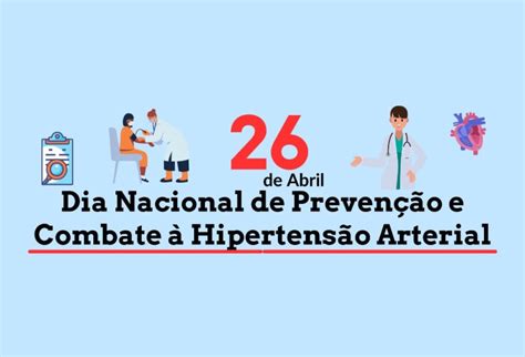 26 De Abril Dia Nacional De Controle Da Hipertensão Sociedade