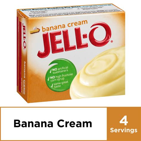 Jell O Banana Cream Instant Pudding Mix 34 Oz Box