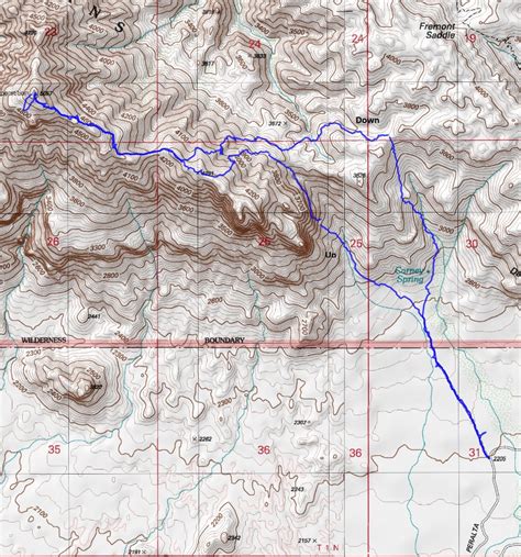 Topographic Map Of Superstition Mountains Corina Charmaine