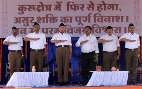 PHOTOS: RSS workers don new uniform on foundation day - Rediff.com India News