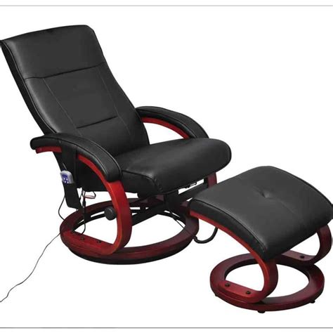 Vidaxl Elektrischer Massagesessel Mit Fu Hocker Kunstleder Schwarz Zum