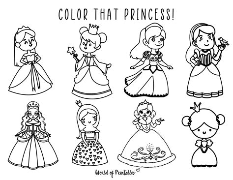 Princess Coloring Worksheets Coloring Pages