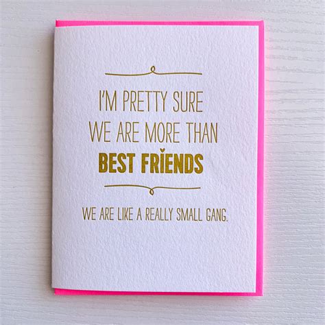 Best Friend Card - We are like a Really Small Gang – DeLuce Design