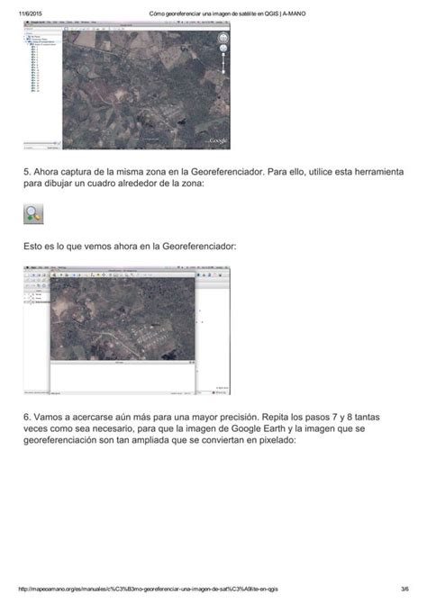 C Mo Georeferenciar Una Imagen De Sat Lite En Qgis A Mano Pdf