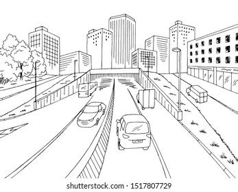 Tunnel Road Sketch Images Stock Photos Vectors Shutterstock