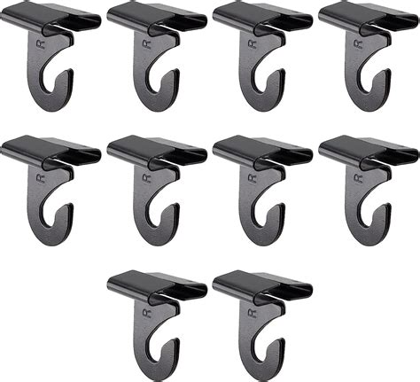 Amazon Harskiyer Pcs Black T Bar Track Clip Hooks Metal