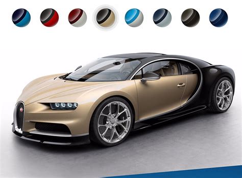 Bugatti Website Shows off Chiron Colors - 95 Octane