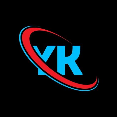 Yk Logo Design Anfangsbuchstaben Yk Verkn Pfter Kreis Gro Buchstaben