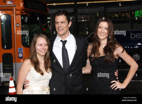 Johnny Knoxville C With Daughter Madison Wife Naomi Nelson R Los