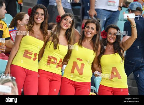 Sochi Russland 15th June 2018 Spanish Female Fans Football Fans