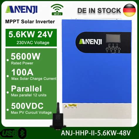 Mppt 5600w Solar Inverter Off Grid Hybrid 100a 230v 48vdc 500vdc With