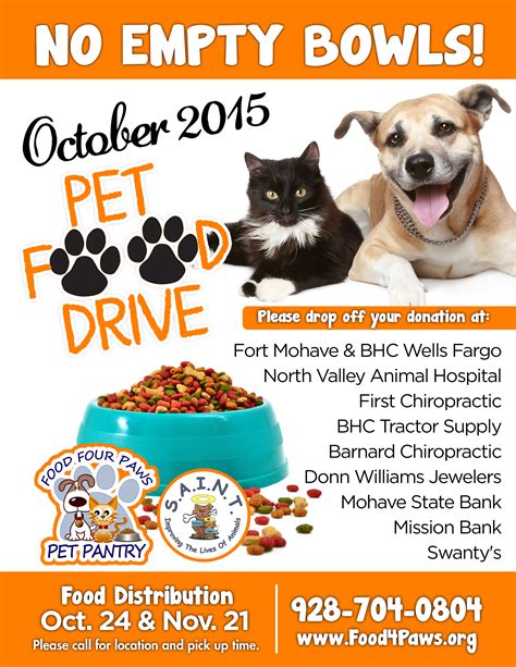 No Empty Bowls Pet Food Drive