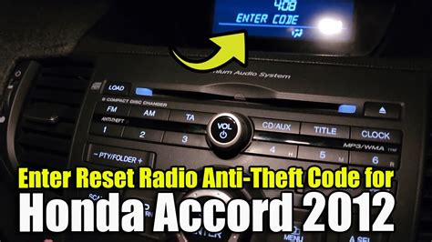 How To Find The Radio Code On A Honda Accord