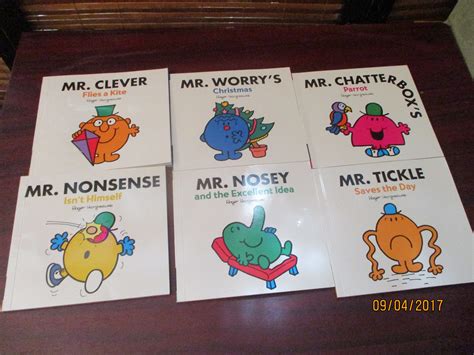 Mr Men Books Collection Of Six Mr Men Books Etsy Uk