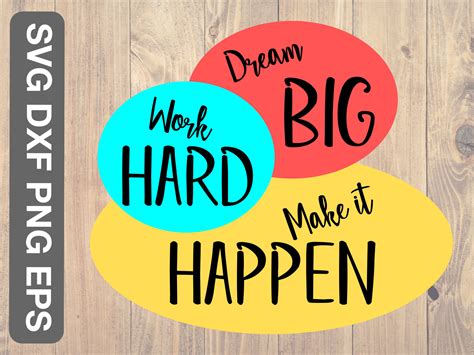 Craft Supplies And Tools Home And Hobby Make It Happen Svg Dream Big Svg