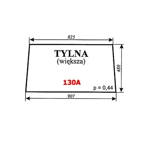 Szyba tylna C 360 kabina czeska nowy typ 0130A za 60 zł z Tomaszów