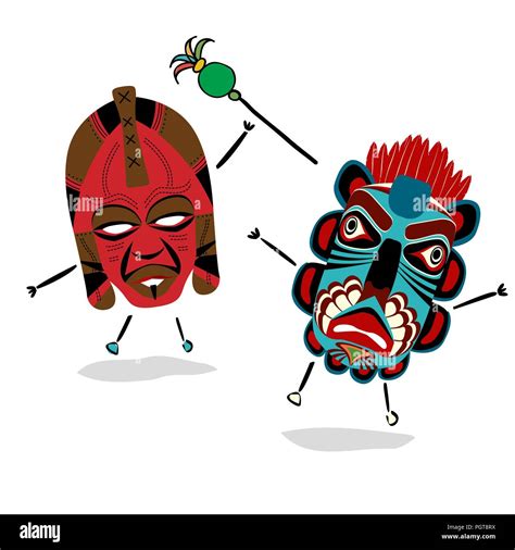 Shaman Totems Stock Vector Images Alamy