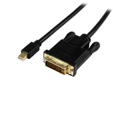 MDP To DVI Cable 6ft Active Black DisplayPort And Mini DisplayPort