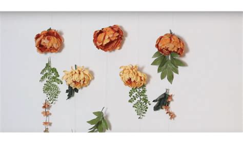 How To Make A Simple Diy Flower Wall Strictly Kendra