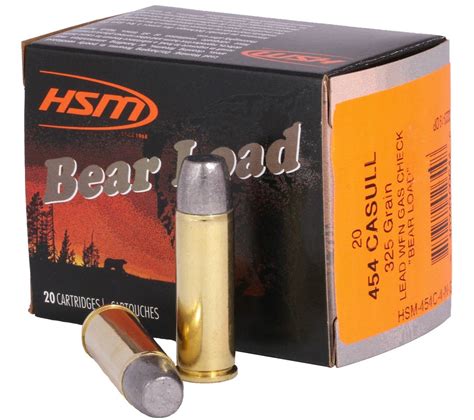 HSM Bear Load 454 Casull 325 Grain Wide Flat Nose Gas Check Gunstores