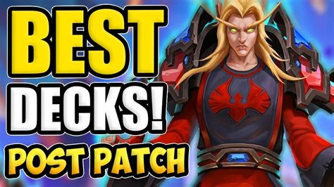 BEST Decks To Climb To Legend Post Balance Changes Hearthstone March