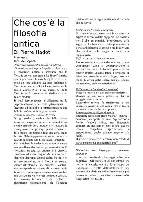 Che Cos La Filosofia Antica Che Cos La Filosofia Antica Di Pierre