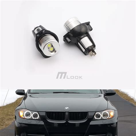 Angel eyes Led marker lemputės 180W BMW E90 E91 modeliams mlook lt