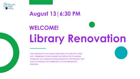 Ellsworth Public Library Renovation Latest Progress Timeline And