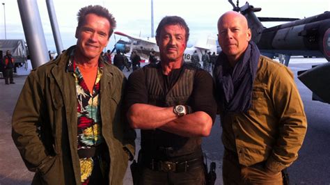 ‘expendables 2 Arnold Schwarzenegger Shares Photo From Set