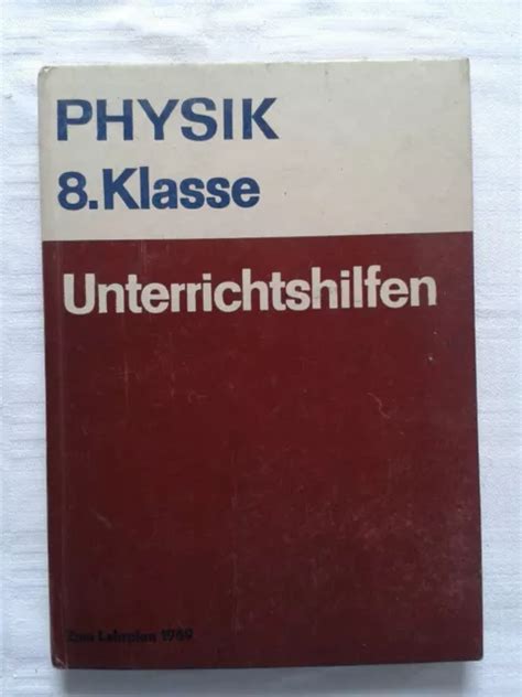 Physik Unterrichtshilfen Klasse Volk Und Wissen Ddr Lehrbuch Eur