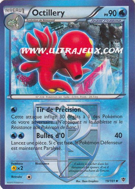 Octillery De Team Plasma 19101 Carte Pokémon Cartes à Lunité Français Ultrajeux