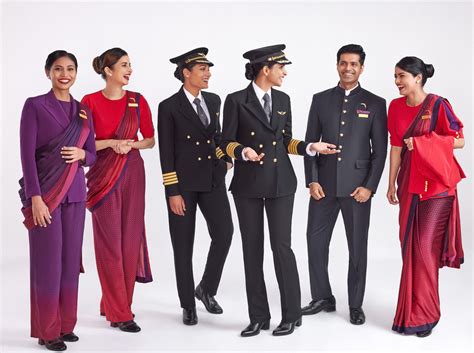 Air India Unveils New Uniforms For Cabin Crew And Pilots Designed By