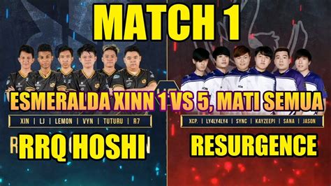 RRQ HOSHI VS RESURGENCE MPL Invitational MATCH 1 MLBB YouTube