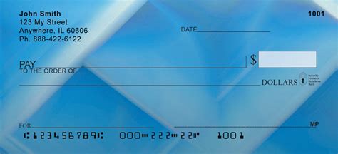 Blue Squared Personal Checks