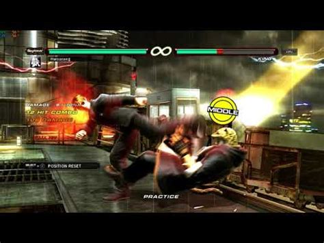 Tekken 6 BR Hwoarang CH D 4 4 Firecracker High Damage Combos YouTube