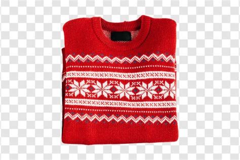 Red Christmas Sweater Isolated Graphic By Kzara Visual Creative