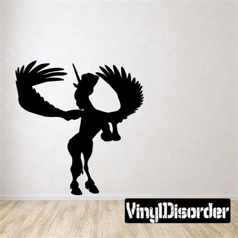 Pegasus Wall Decal Vinyl Decal Car Decal 009 Vinyl Wall Decals