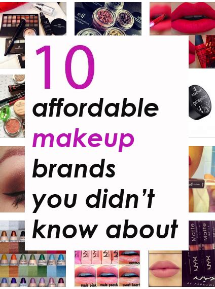 10 Affordable Makeup Brands You Didn't Know About! - Society19